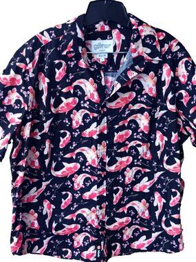 GFW Clothing Brighton Gender-Neutral Design Coy Fish/Floral Billie Fit Top - 7